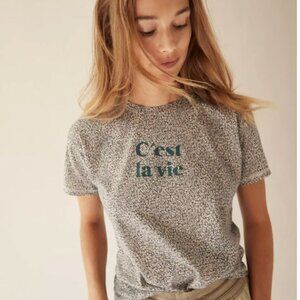 Anthropologie C'est La Vie'⁸Graphic T-Shirt***NWT***  What a FUN  TEE!!!!!!!!!!!
